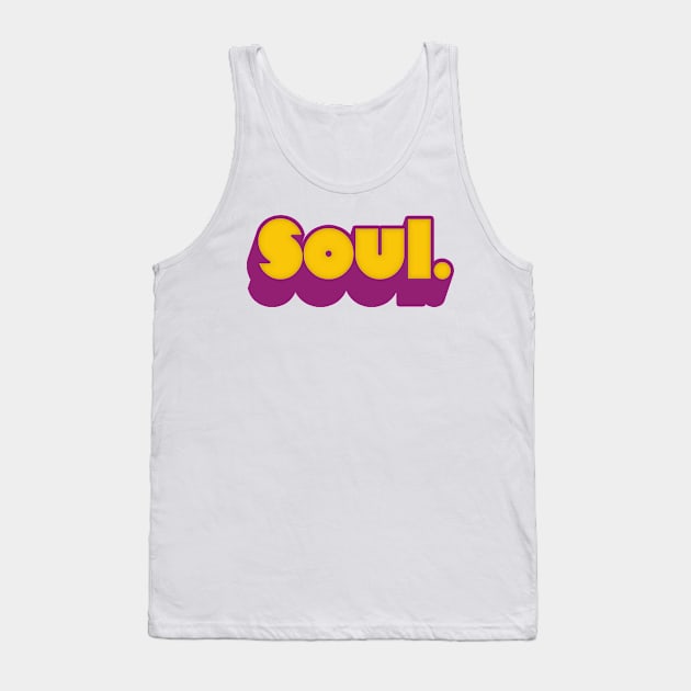 SOUL //// Retro 70s Music Fan Design Tank Top by DankFutura